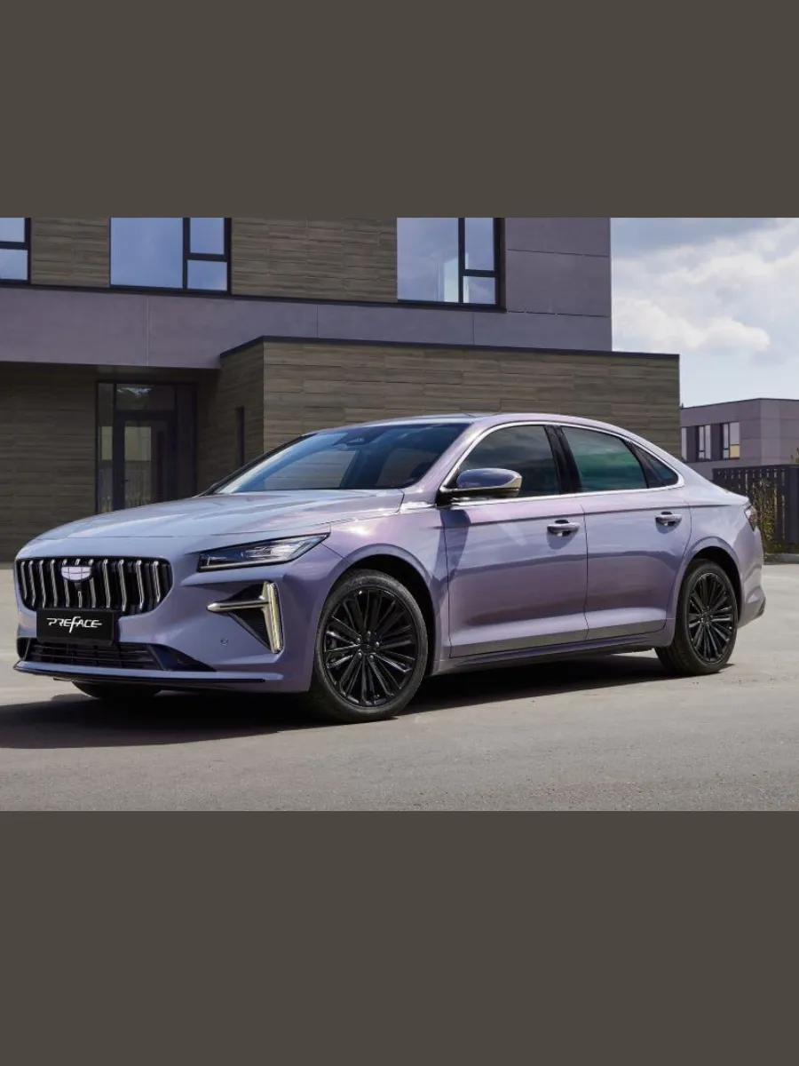 Пластиковая накладка на петли багажника авто Geely Preface