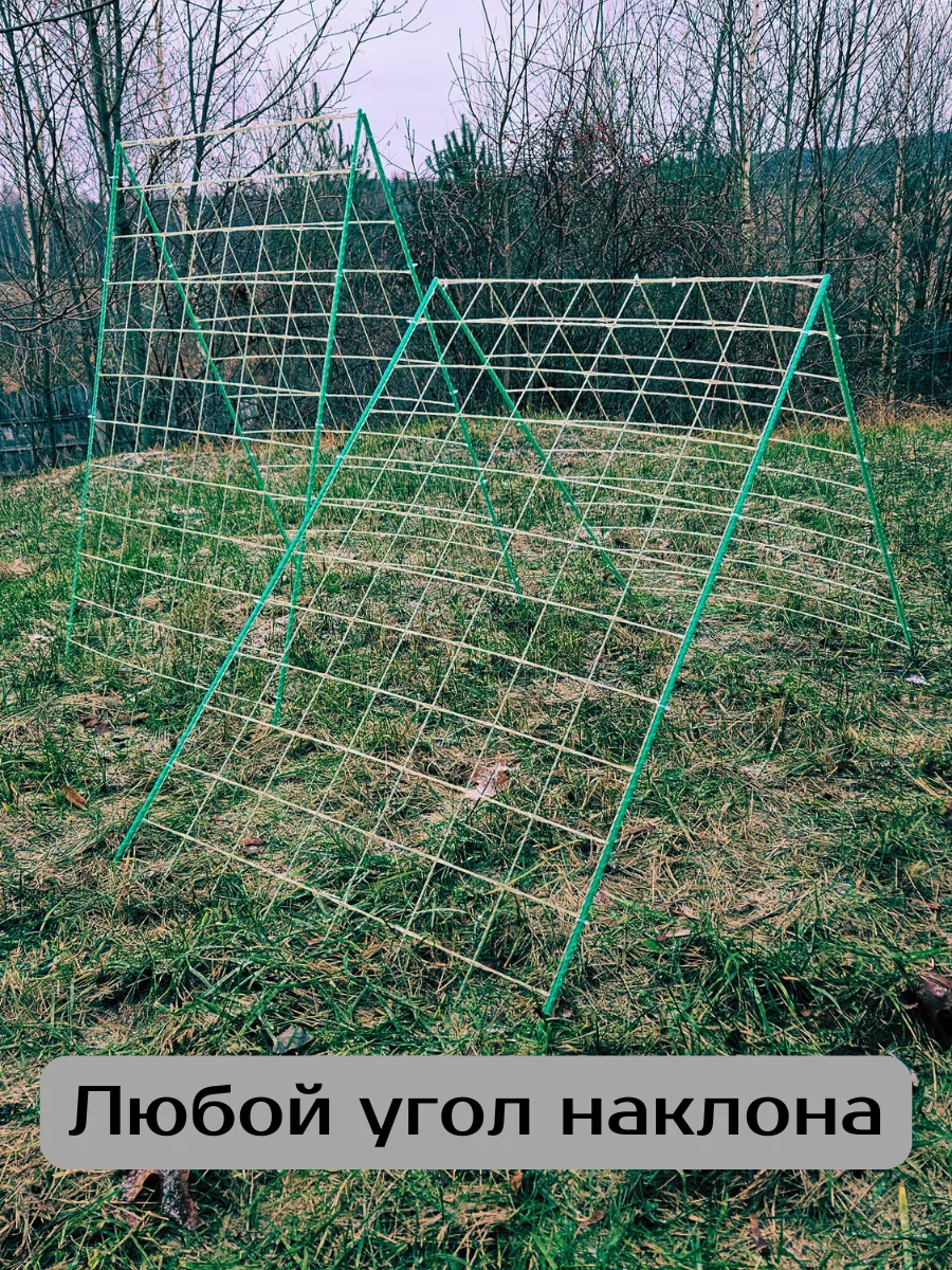 Шпалера с укрепленной сеткой